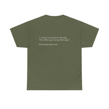Load image into Gallery viewer, Ron Carter "I Bring My Sound" Tee Shirt Quote on Back