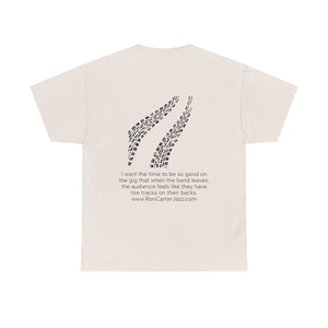 Tire Tracks Tee Quote on Back