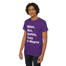 Load image into Gallery viewer, Miles, Ron, Herbie, Tony &amp; Wayne T shirt