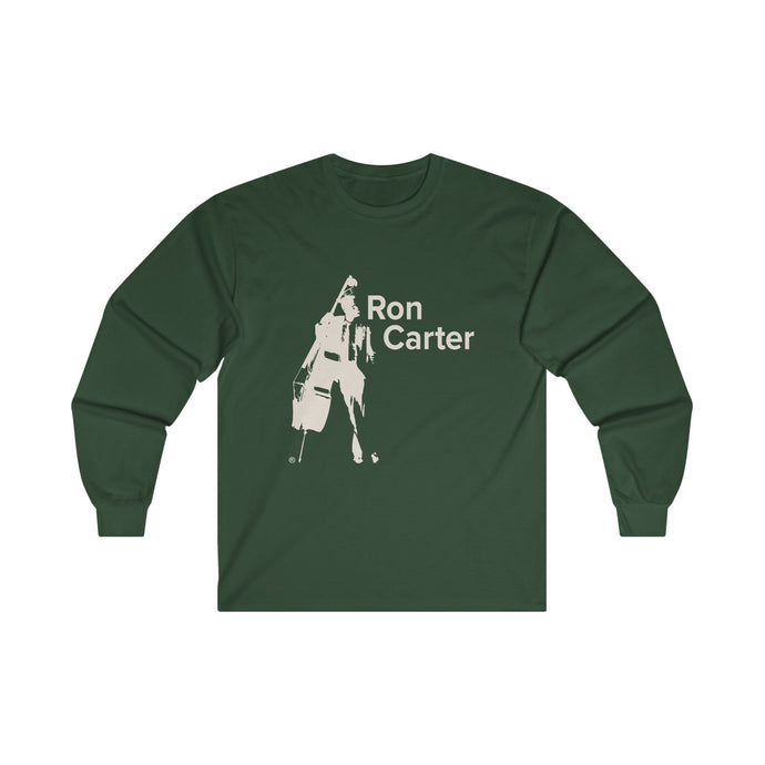 Ron Carter Jazz Hip Hop Shout-Out Long Sleeve Shirt Quote on Back