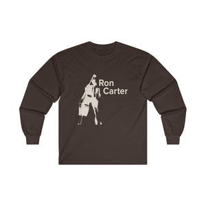 Ron Carter Jazz Hip Hop Shout-Out Long Sleeve Shirt Quote on Back