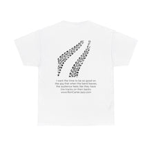 Load image into Gallery viewer, Tire Tracks Tee Quote on Back