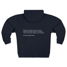 Load image into Gallery viewer, Planet Elegance Zip Hoodie Quote on Back