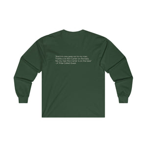 Ron Carter Jazz Hip Hop Shout-Out Long Sleeve Shirt Quote on Back