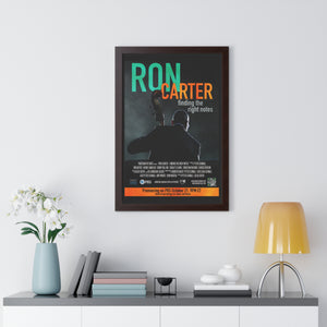 Framed PBS Documentary Film Poster:  Ron Carter Finding the Right Notes
