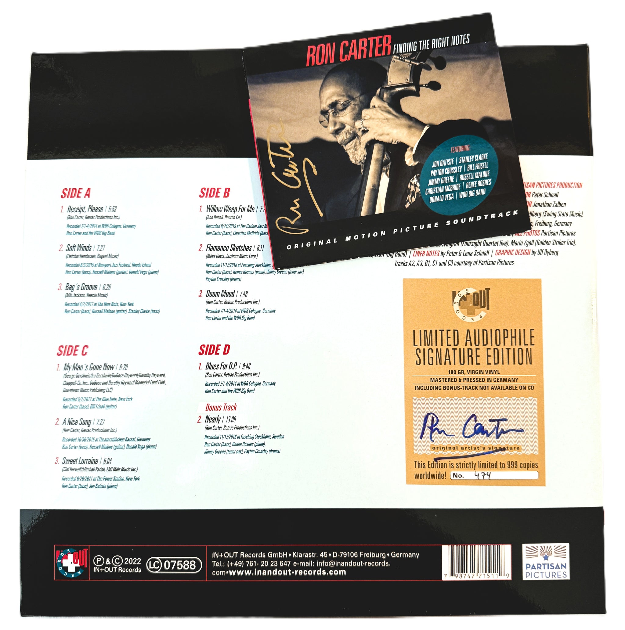 貴重 直筆サイン Ron Carter LP 国内盤 Vinyl, CD and DVD – Ron Carter Jazz